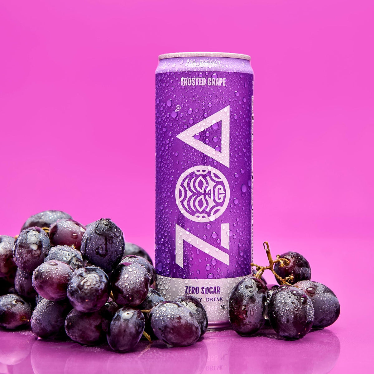 ZOA Frosted Grape Zero Sugar Energy Drink | Natural Caffeine, Vitamin C & B-Vitamins | Gluten-Free, Keto Friendly | 12 oz (Pack of 12)