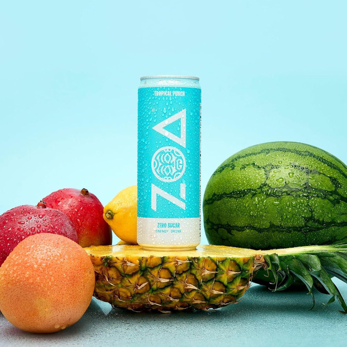 ZOA Zero Sugar Energy Drinks with Electrolytes, Vitamin C, B-Vitamins – Sugar-Free Variety Pack (12 cans)