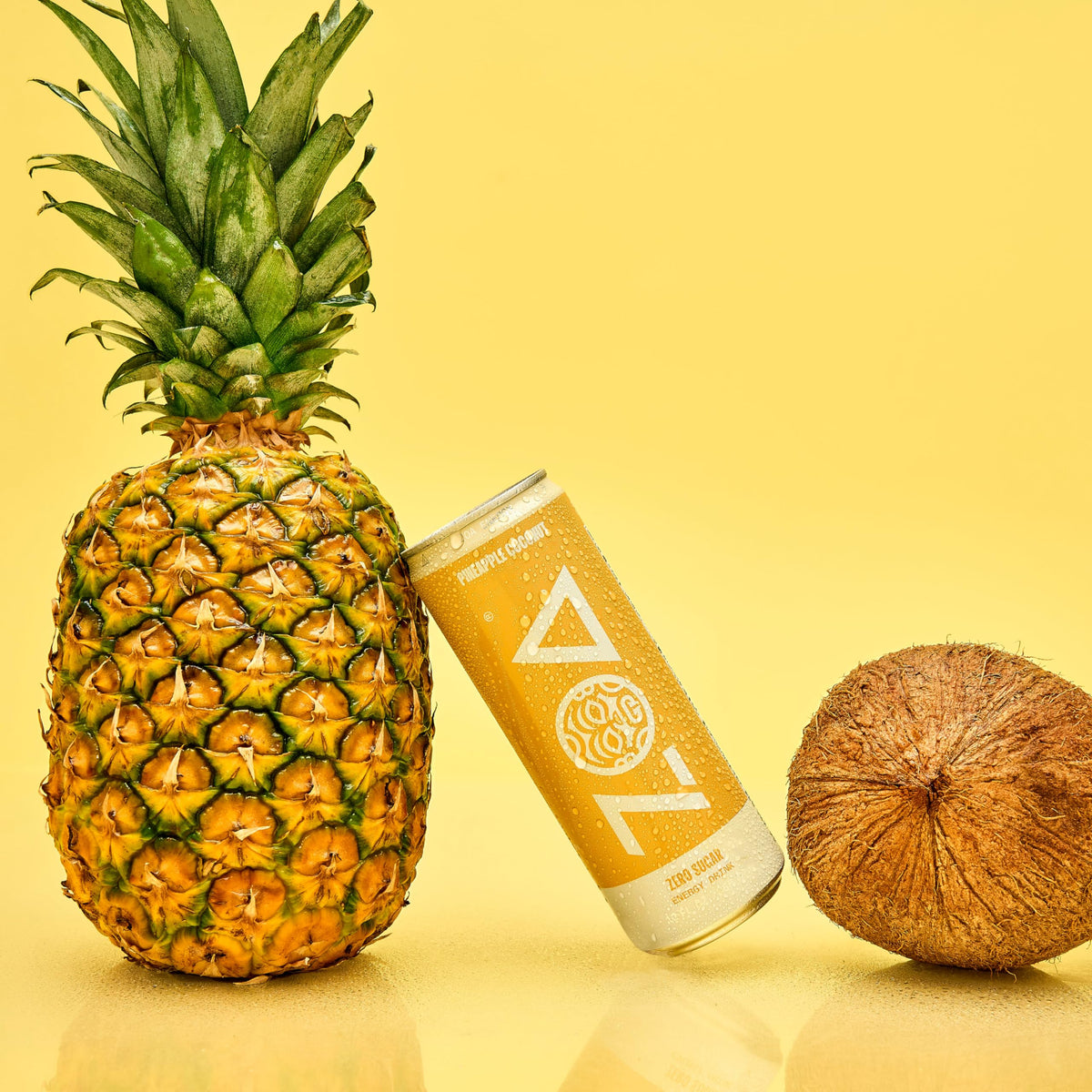 ZOA Zero Sugar Pineapple Coconut Energy Drinks – Natural Caffeine, Vitamin C & B-Vitamins | Gluten-Free, Keto Friendly | Pack of 12