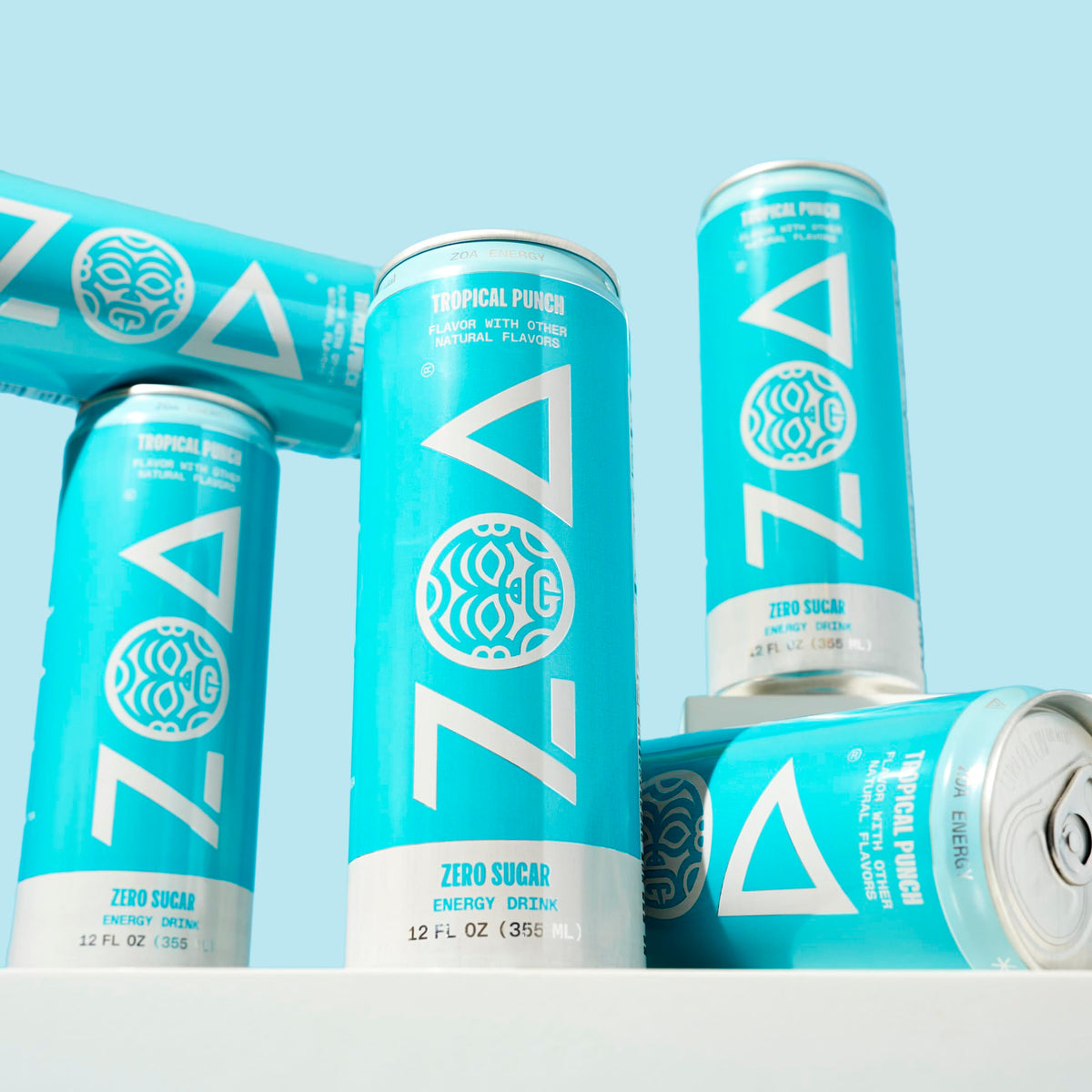ZOA Zero Sugar Energy Drink Variety Pack – Sugar Free, Electrolytes, Vitamin C & Green Tea Caffeine (18 Cans)