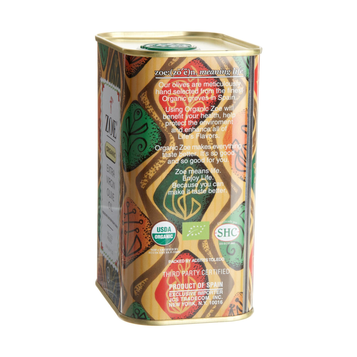 ZOE Extra Virgin Olive Oil 3L Tin | First Cold-Pressed Spanish Olives
