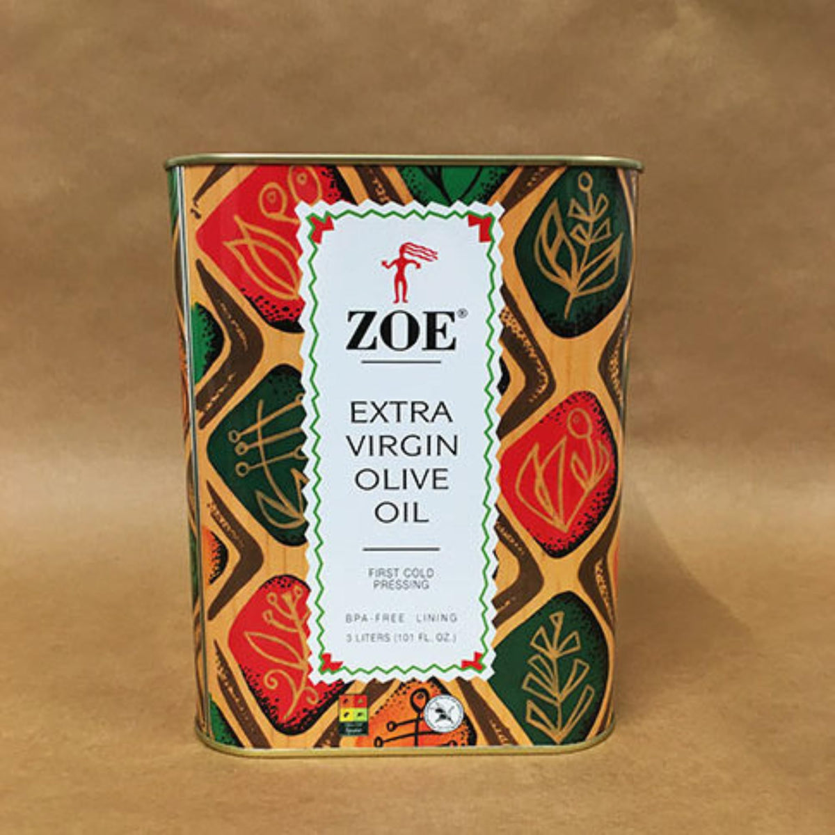 ZOE Extra Virgin Olive Oil 3L Tin | First Cold-Pressed Spanish Olives