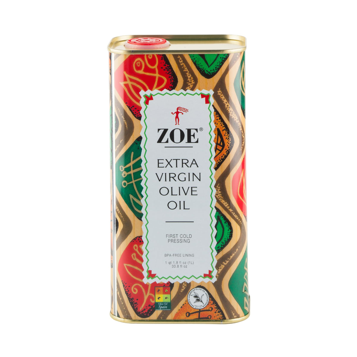 ZOE Extra Virgin Olive Oil – 1-Liter Tin Pack (2-Pack)