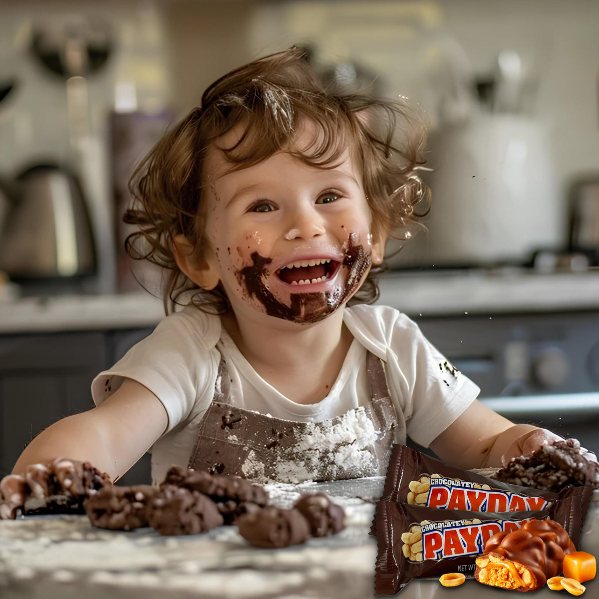 ZompoZ Payday Chocolate Peanut Caramel Bars Bulk – 36 Count, Individually Wrapped