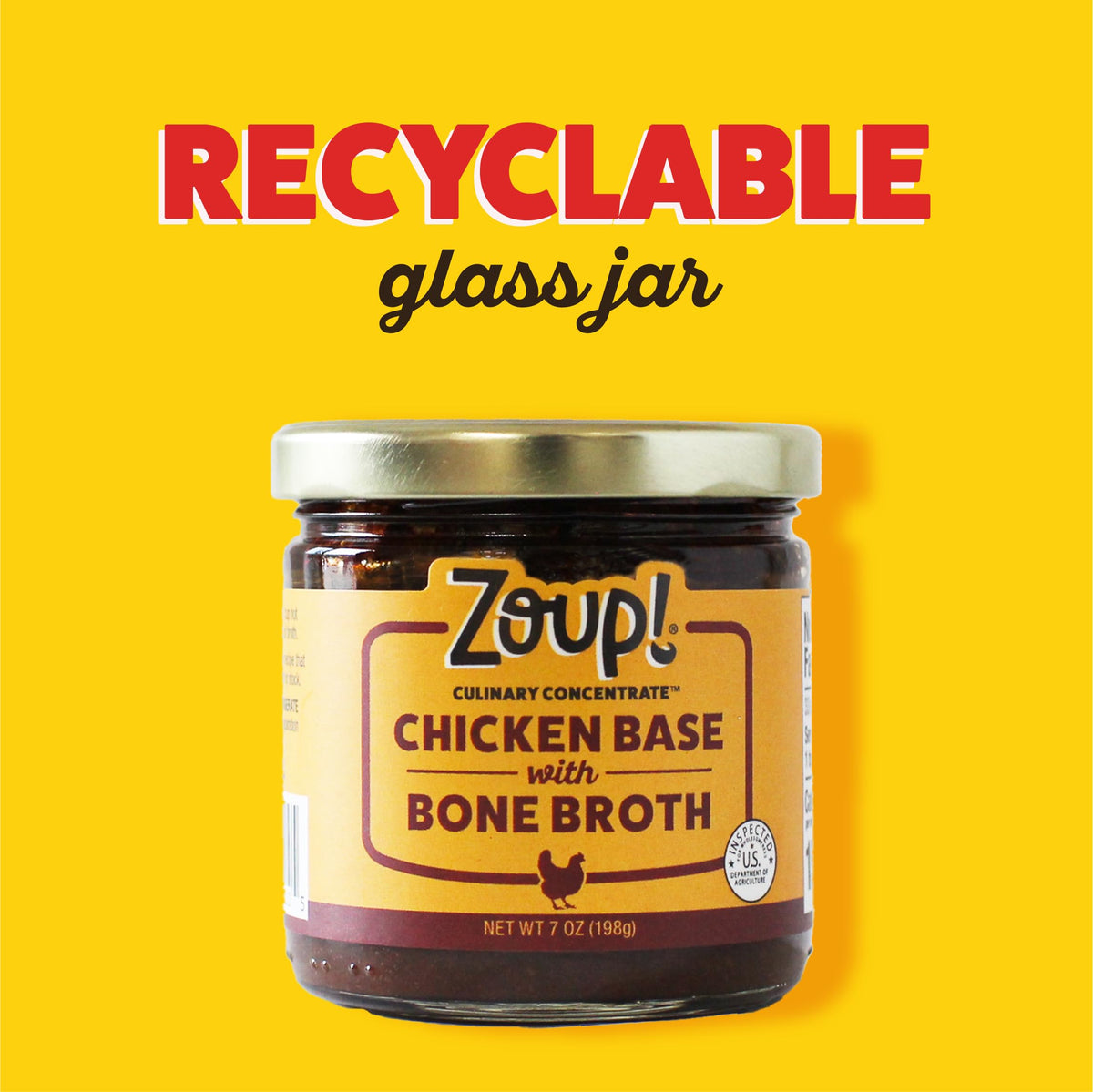 Zoup! Chicken Bone Broth Culinary Concentrate – 2 Pack, 7oz Each